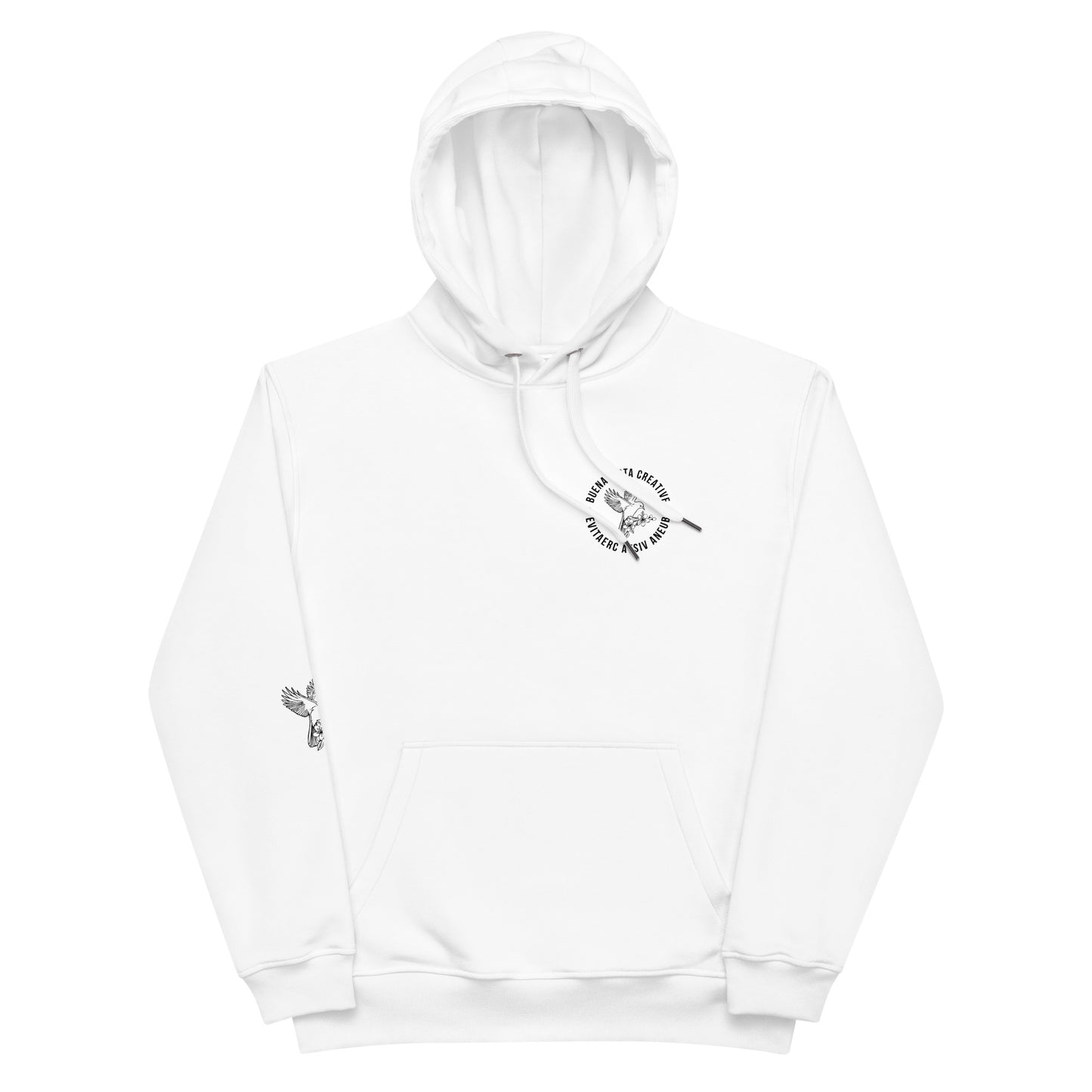 BVC Mocking Bird (White) - Premium Eco Hoodie